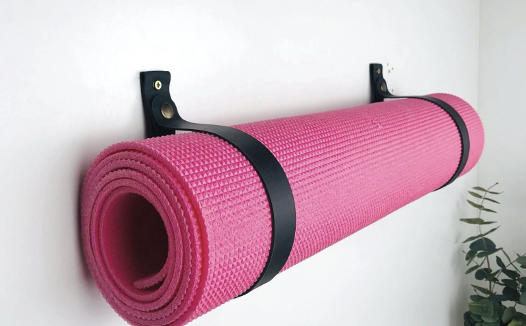 Transform Your Home Studio with Stylish Yoga Mat Shelves